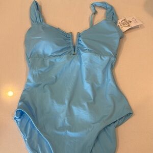 BECCA Light Blue One Piece Swimsuit